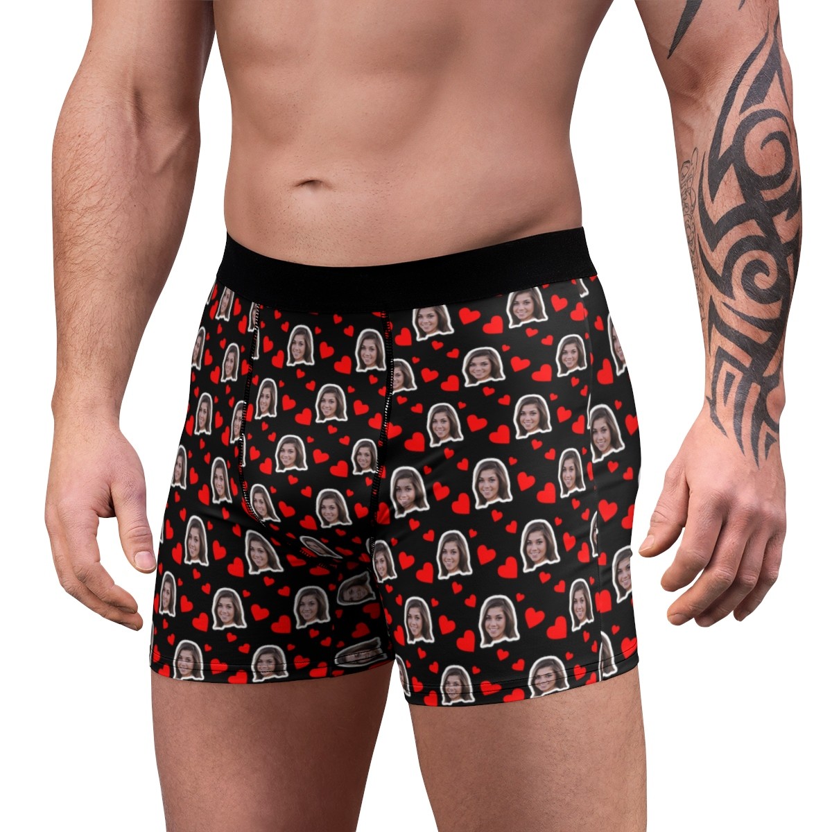 My Face on Custom Underwear Personalized Men's Boxers with Face