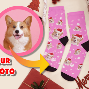 Custom Dog Face Personalized Socks
