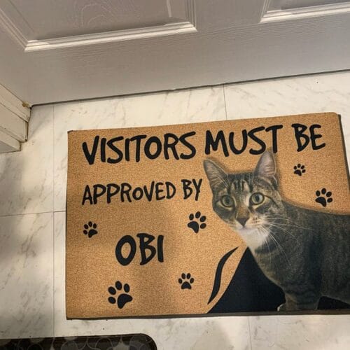 Personalized Dog Photo Doormat - I'm in charge here photo review