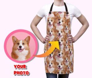 Custom Dog Photo on Personalized Apron