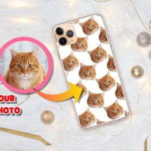 Personalized Cat Face Photo iPhone Case