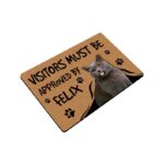 Personalized Cat Photo Doormat Visitors must be approved by il_794xN.2235332588_9tca Personalized Cat Photo Doormat Visitors must be approved by