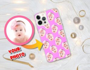 Personalized Baby Face Photo iPhone Case