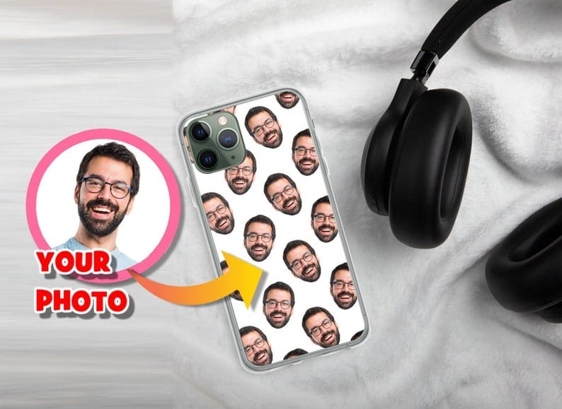 Personalized Faces Pattern Phone Case il_794xN.3332571922_pz3t Personalized Faces Photo Pattern iPhone Case