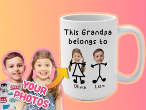 Personalized This Grandpa Belongs to Mug