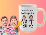 Personalized This Mom Belongs to Mug