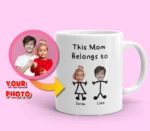 Personalized This Mom Belongs to Mug
