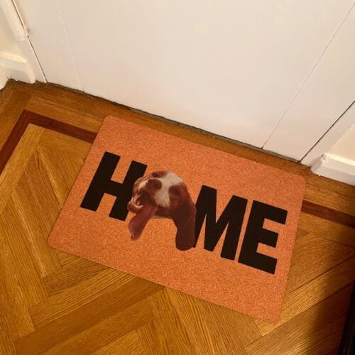 Personalized Dog Photo Doormat - I'm in charge here photo review