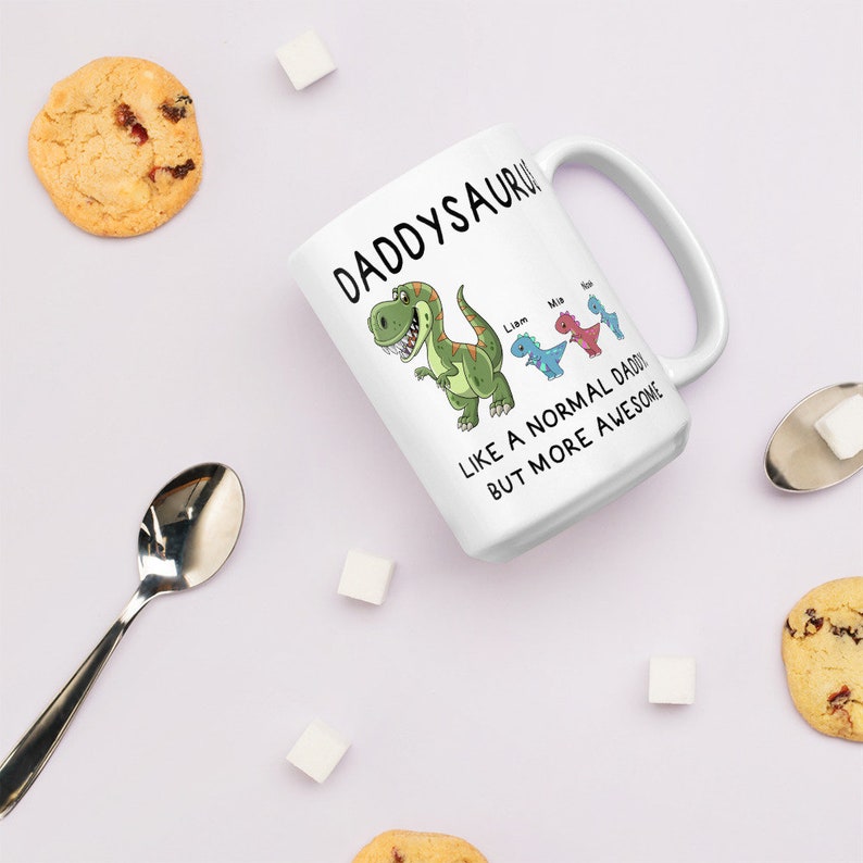 Dadasaurus Dadasaurus Mug for Dad Fathers Day Gift From Son 