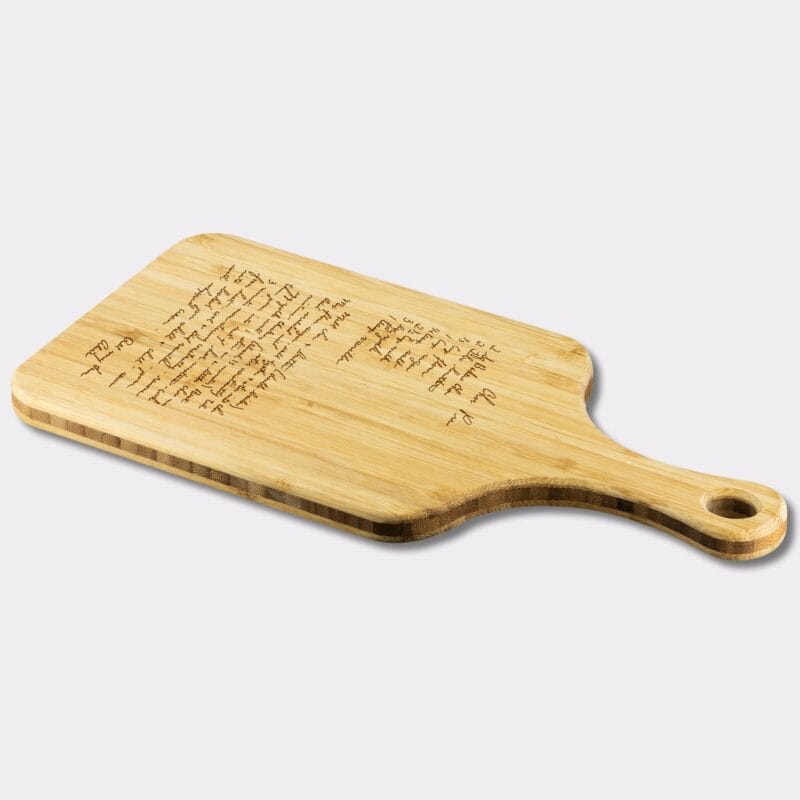Custom Handwritten Grandma's Recipe on Cuttin Board Engraved