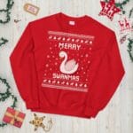 Swan Lover Ugly Christmas Sweater Merry Swanmas il_794xN.3377239132_nkw8 Swan Ugly Christmas Sweater Merry Swanmas
