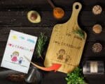 Engraved Kids Drawing Cutting Board Gift for Grandma Engraved Kids Drawing Cutting Board Gift for Grandma