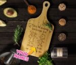 Custom Mom Cutting Board Gift Idea for Mother's Day