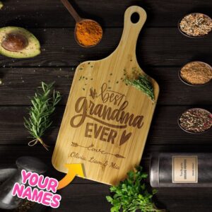 Best Grandma Ever Cutting Board - Gift for Mother's Day
