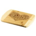 Custom Engraved Aunt Wort Art Heart Shaped Cutting Board Gift Idea for Aunt's Birthday il_794xN.4745250857_d0pt