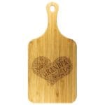 Custom Engraved Grandpa Wort Art Heart Shaped Cutting Board Gift Idea for Father's Day il_794xN.4696980228_klgz