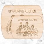 Family Portrait Cutting Board - Perfect Mother's Day Gift for Grandma il_794xN.5864752265_h6z9