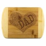 Custom Engraved Dad Wort Art Heart Shaped Cutting Board Gift Idea for Father's Day il_794xN.4725298509_smos Dad Cutting Board Word Art Heart Shaped - Gift for Father's Day
