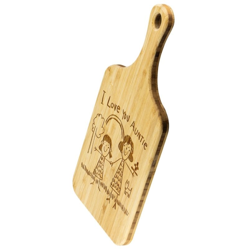 Engraved Kids Drawing Cutting Board Gift for Aunts