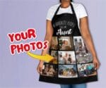 Custom Aunt Photo Apron - Personalized Gift for Aunt's Day