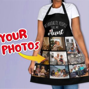 Custom Aunt Photo Apron - Personalized Gift for Aunt's Day