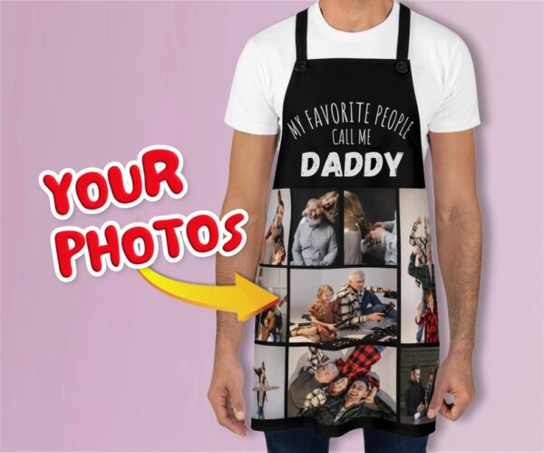 Custom Dad Photo Apron - Personalized Father's Day Gift