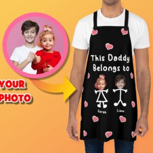 this daddy belongs to apron, father's day gift idea for dads