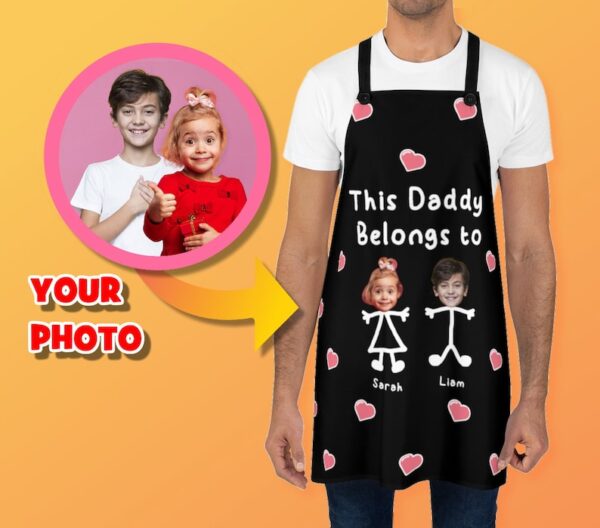 this daddy belongs to apron, father's day gift idea for dads