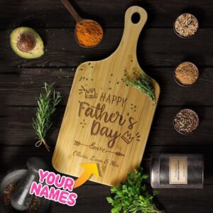 Custom Happy Fathers Day Cutting Board