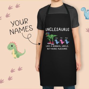 Personalized Dinosaur Uncle Apron