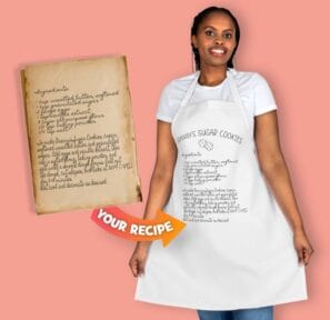 Personalized Grandma's Handwritten Recipe Apron