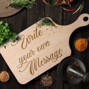 Personalized Text Engraved on Cutting Board