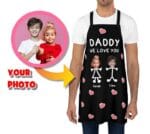 Custom Father's Day Apron with Kids' Photos