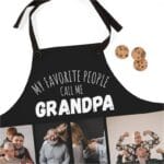 Custom Grandpa Photo Apron: Personalized Gift for Father's Day