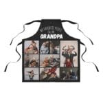 Custom Grandpa Photo Apron: Personalized Gift for Father's Day