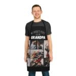 Custom Grandpa Photo Apron: Personalized Gift for Father's Day