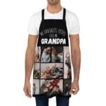 Custom Grandpa Photo Apron: Personalized Gift for Father's Day