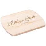 Custom Names Heart Connected Wedding Cutting Board - Personalized Anniversary Gift