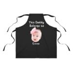 Dad Apron with Kid's Photo and Name - Gift for Father's Day