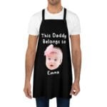 Dad Apron with Kid's Photo and Name - Gift for Father's Day