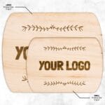 Personalized Cutting Board with Custom Logo - Company Logo Gift Idea