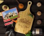 Personalized House Photo Cutting Board: Custom Engraved Housewarming Gift