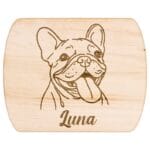 Personalized Pet Portrait Memorial Cutting Board | Dog Loss Gift
