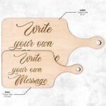 Write Your Own Custom Message on Cutting Board, Personalized Text Wooden Cutting Board with Paddle il_794xN.5850569293_g8yu Personalized Text Engraved on Cutting Board