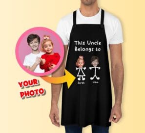 Personalized Uncle Apron for Uncles | Uncle's Day Gift Idea
