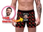 Custom Bachelor Party Underwear: Personalized Men's Boxers - Funny Gift for Getting Married, Stag Party Groom Gag Underwear