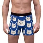 Personalized Cat Dad Boxer Briefs: Custom Cat Face Photo Men's Underwear, Gift for Cat Owners, Funny Undies for Cat Daddy, Cat Lover il_794xN.4718081075_9d92
