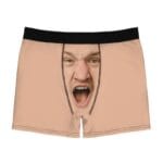 Custom Big Face Photo Boxer Briefs - Funny Groom Gift