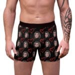 Custom Boxers with Hearts and your Face