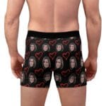 Custom Boxers with Hearts and your Face